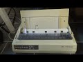 Dot matrix printer in action