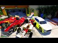 GTA 5 - Stealing FORMULA 1 RACE SuperCars with Franklin! (Real Life Cars)