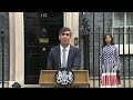 Rishi Sunak's final speech as Prime Minister