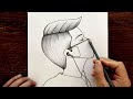 Easy Masked Man Drawing Picture, How to Draw a Man Listening to Music Step by Step, Pencil Drawings
