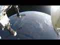 NASA Astronauts Space Walk Outside the ISS