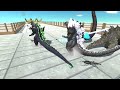 All Godzilla Death Run vs X3 Ghidorah - Animal Revolt Battle Simulator