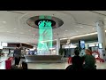 LaGuardia Airport new terminal B fountain display.