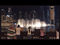 Dubai festival fountain and Dubai mall fountain show