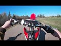 Dirtbike wheelies. Crf230 and 250