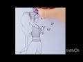 how to drawing girl with butterfly 🦋✨🦋