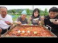 Spicy stir-fried webfoot octopus & Fried rice - Mukbang eating show
