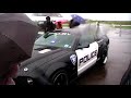 A few dozent Ford Mustang Shelby GT 500 on the parking area of the Airport-Race