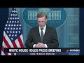 LIVE: White House press briefing after prisoner swap with Russia I MSNBC