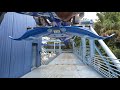 The Manta Roller Coaster Ride at SeaWorld Theme Park in Orlando【4K】