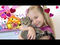 Diana and Roma - Funny Videos with Cat and Other Animals