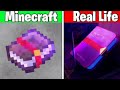 Minecraft vs real life ( mobs, items,blocks, entity)