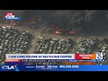 Hundreds of cars in Antelope Valley junkyard erupt into flames