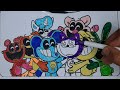 SMILING CRITTERS Coloring Pages | Satisfying Coloring Poppy Playtime Chapter 3 characters \ Coloring