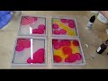 10 Resin Coaster techniques in 10 minutes | Resin coaster compilation