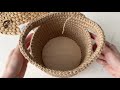 A jute BALL BASKET with a ready-made round bottom. The CALCULATION of the product!