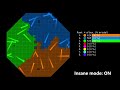 (Unexpected Winner!) The Octagon - Territory Wars 2 with Bar Chart - Marble Race in Algodoo