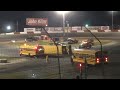 bus race ends in a rollover