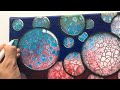 #128 SECRET TOOL BUBBLE ACRYLIC POUR PAINTING inspirational tutorial #acrylicpouring #painting