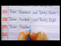 Learn Number names331-340//Learn and write Number spellings331-340//One two three four 1-100learning