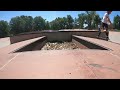 boardslide over 3 foot deep pit (full of dirty cans and cigarettes)