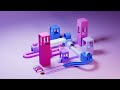 A little 3D playground animation (CINEMA 4D Redshift Render)