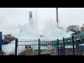 Aquaman Power Wave at Six Flags Over Texas - Off-ride Video - Non-Copyright