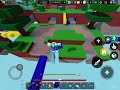 1v1ing my friend in bedwars