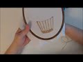 Вышивка лентами корзины How to embroider ribbons basket 如何绣带篮子里。