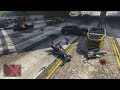 Massive chain explosions on highway in GTA V