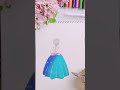 How to draw a Girl wearing princess dress 👗 || Pencil Sketch with colour.