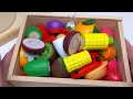 Oddly satisfying video | How to cutting wodden fruits and vegetable ASMR