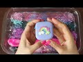 Mixing”Unicorn Rainbow” Eyeshadow and Makeup,parts,glitter Into Slime!Satisfying Slime Video!★ASMR★