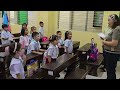 Elementary school students in General Trias City begin classes despite rain