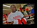 Floyd Mayweather Sr. guiding Mickey Bey on the mitts [Mayweather Boxing Club - January 2013]
