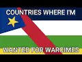 Countries where im wanted for war crime #youtubeshorts #countries #country #usa #fyp #foryou