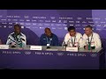 USA MEN RUN 2ND-FASTEST 4X400 TIME EVER AT 2:54.43, TEBOGO AND BOTSWANA SILVER | PRESS CONFERENCE