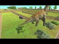 Animal vs. Dinosaur speed race. Fenced grassland field course! | Animal Revolt Battle Simulator