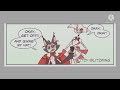 Angel Spends Time With Husk || Hazbin Hotel comic || (Huskerdust)