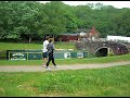 Desiree moored by the Churnet Valley Railway at Consett Forge.