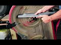 Replace the Blades on Toro Timecutter 42 Safely and Easily [No LIFT or RAMPS!]