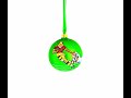 Touchdown Triumph: American Football Blown Glass Christmas Ornament (KK-0709-80)