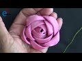 DIY CRAFT - How To Make Fabric Rose Flower From Scratch - Wonderful Use Of Your Useless Fabric