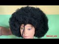 Simple and quick Afro wig revamp