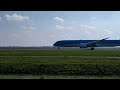 KLM 787 departing from Schiphol runway 36L