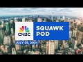 Squawk Pod: Southwest legroom, Chipotle portions, & Nasdaq’s tumble - 07/25/24 | Audio Only