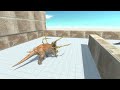 Escape from Alien Triceratops -  Survival Run - Animal Revolt Battle Simulator