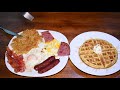 HUEVOS estilo IHOP con Waffles | Gastronomía Regional