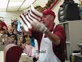 Handmade candy cane demonstration at Logan's Candies