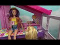 Barbie and Ken at Barbie Dream House with Barbie Sister Chelsea Doing Homework